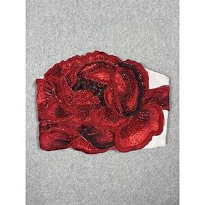 Alice + Olivia Randie Floral Applique Crop Top Size 2 NWT